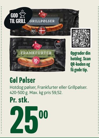 Min Købmand Gøl Pølser tilbud
