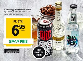 SPAR Cult Energy, Shaker eller Mokaï tilbud