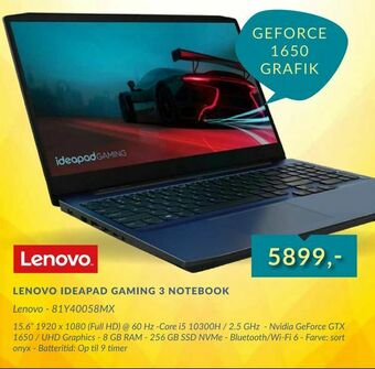 Lenovo ideapad gaming 3 notebook