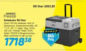 Bilka Nordic Freeze Køleboks 30 Liter tilbud