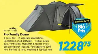 Bilka North Field Pro family Dome tilbud