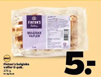 Finton'sbelgiske vafler 5-pak