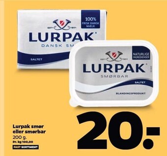 Lurpak smør eller smørbar