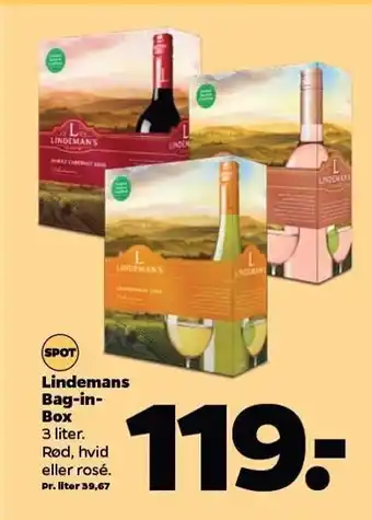 Netto Lindemans bag in box tilbud