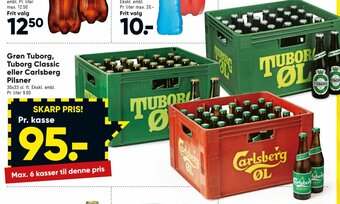 Bilka Grøn Tuborg Tuborg Classic Eller Carlsberg Pilsner tilbud