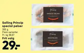 Bilka Salling Princip Special Pølser tilbud