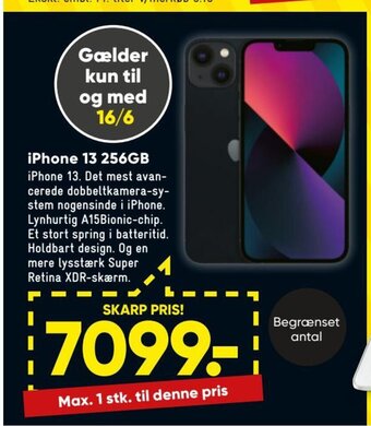 Bilka iPhone 13 256GB tilbud