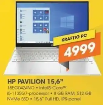 Expert HP Pavilion 15,6" 15EG0424NO tilbud