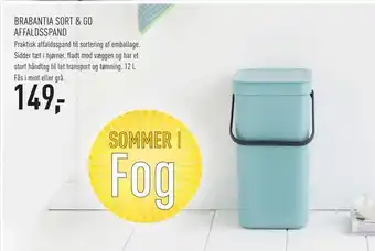 Brabantia sort & go affaldsspand