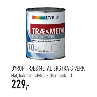 Johannes Fog Dyrup træ&metal ekstra stærk tilbud