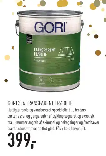 Johannes Fog Gori 304 transparent træolie tilbud