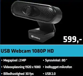 Usb Webcam 1080P Hp