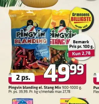 Fleggaard Pingvin blanding el. Stang Mix tilbud