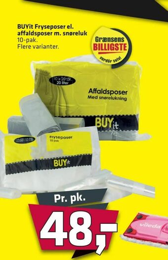 Fleggaard BUYit Fryseposer el. affaldsposer m. snøreluk tilbud