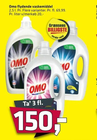 Fleggaard Omo flydende vaskemiddel tilbud