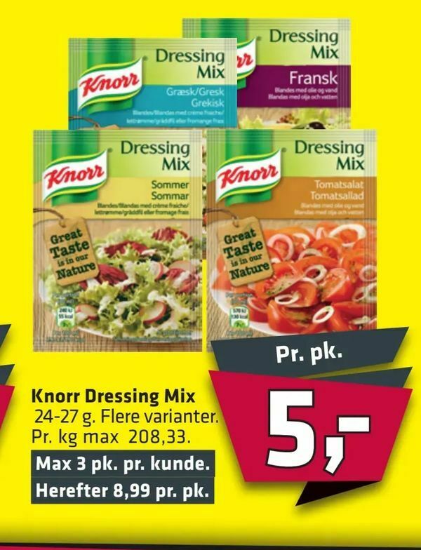 Knorr Dressing Mix tilbud hos Fleggaard