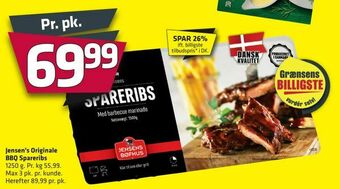 Fleggaard Jensen's Originale BBQ Spareribs tilbud