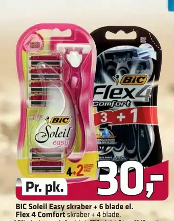 BIC Soleil Easy skraber + 6 blade el. Flex 4 Comfort