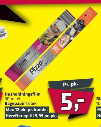 Fleggaard Husholdningsfilm Bagepapir tilbud