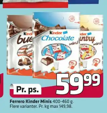 Fleggaard Ferrero Kinder Minis tilbud