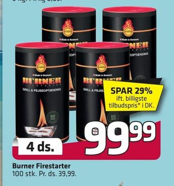 Fleggaard Burner Firestarter tilbud