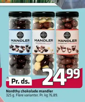 Fleggaard Nordthy chokolade mandler tilbud