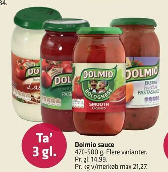 Fleggaard Dolmio sauce tilbud