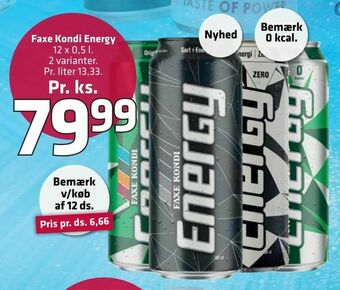 Fleggaard Faxe Kondi Energy tilbud
