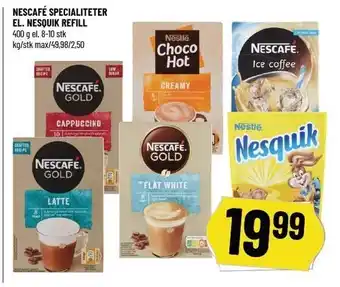 Løvbjerg Nescafé specialiteter El. Nesquik Refill tilbud
