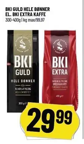 Løvbjerg BKI Fuld Hele Bønner El. BKI Extra Kaffe tilbud