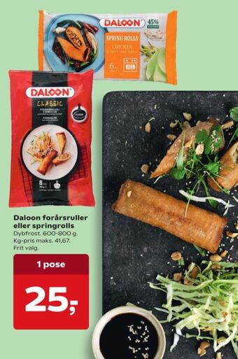 Dagli'Brugsen Daloon forårsruller tilbud