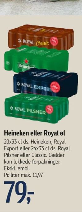 Føtex Heineken øl tilbud