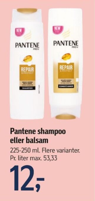 Føtex Pantene pro-v shampoo tilbud