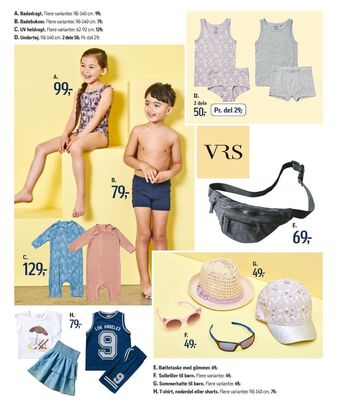 Føtex Vrs kids badedragt tilbud