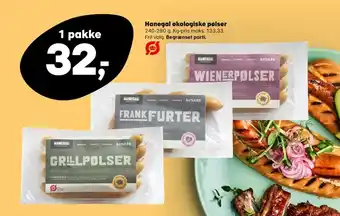 Kvickly Hanegal grillpølser tilbud