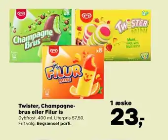 Champagnebrus mini ispinde