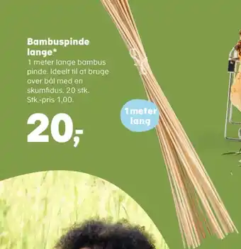 Kvickly Ukendt bambuspinde tilbud