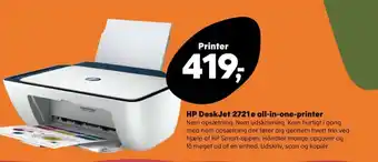 Kvickly Hp printer all-in-one tilbud