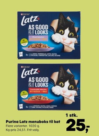 Kvickly Latz kattefoder tilbud