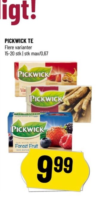 Løvbjerg Pickwick tebreve tilbud