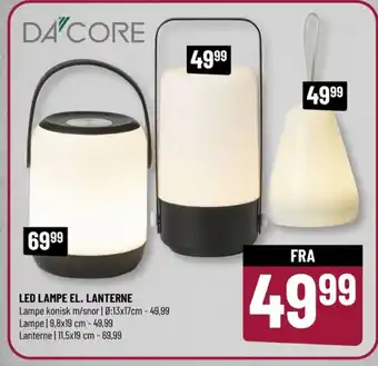 Dacore led lampe