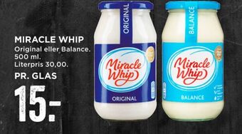 MENY Miracle whip mayonnaise tilbud