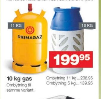 Bauhaus Primagaz gasflaske tilbud