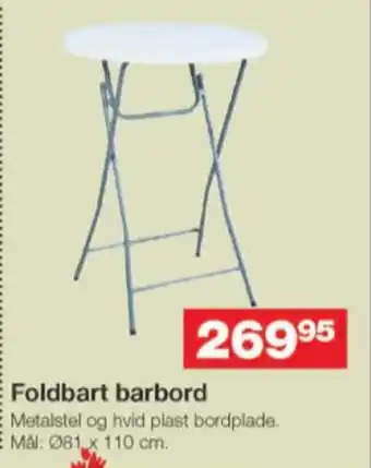 Bauhaus Ukendt barbord tilbud