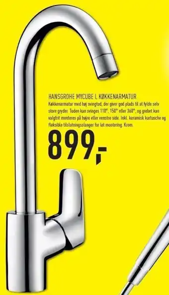 Johannes Fog MyCube L køkkenarmatur tilbud