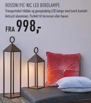 Rossini PIC-NIC LEd bordlampe