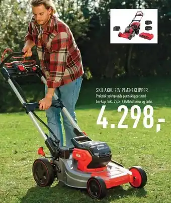 Johannes Fog Akku 20V plæneklipper tilbud