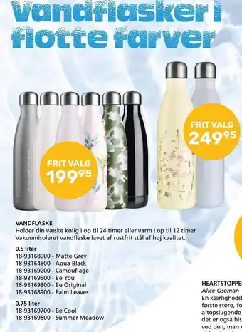 Vandflasker i flotte farver