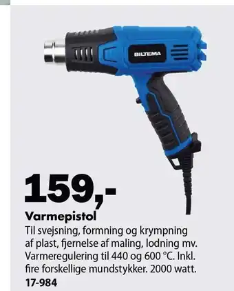 Biltema Varmepistol tilbud