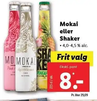 Lidl Mokai el. Shaker tilbud